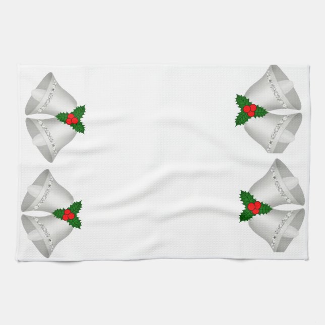 Silver Bells Kitchen Towel (Horizontal)