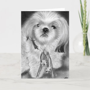 Silver bells puppy Card