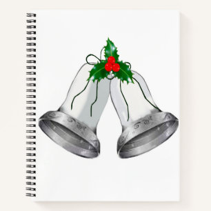 Silver Bells Spiral Notebook
