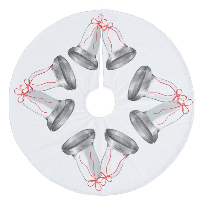 Silver Bells Tree Skirt (Front)