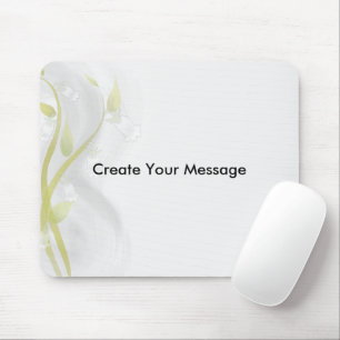 Silver Bells Watercolor Wash Mouse Mat