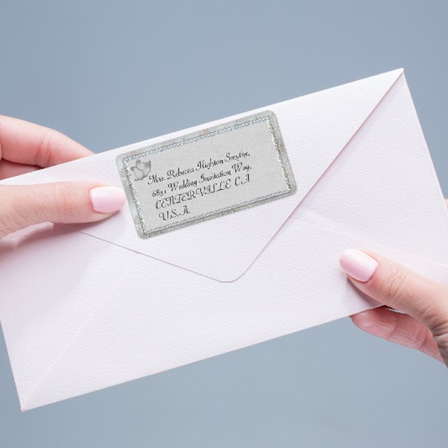 Silver Bells Wedding Address Labels (Creator Uploaded)