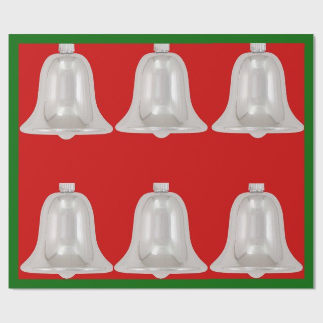 Silver Bells Wrapping Paper (Flat)