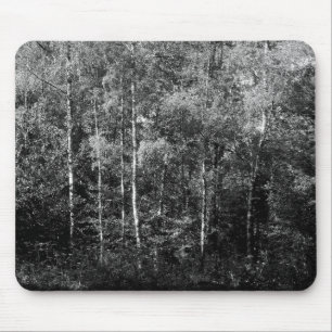 Silver Birch B&W Mouse Mat