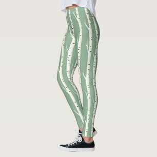 Silver Birch Tree Trunk  Leggings