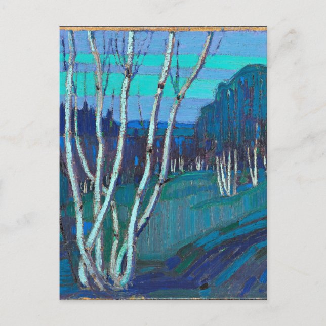 Silver Birches, popular artwork by Tom Thomson  Postcard (Front)