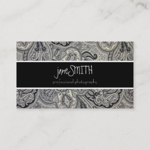 Silver & Black Business Card