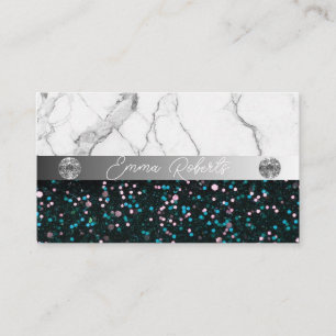 Silver Black Diamond Coach Business Card