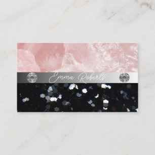 Silver Black Diamond Coach Business Card