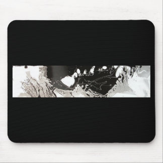 Silver Black Drip Mouse Mat