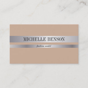 Silver & Black Fashion Business Card