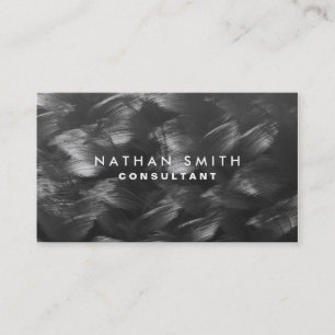 Silver Black Metal Professional Business Card