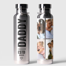 Silver Black Photo Daddy Collage Wrap