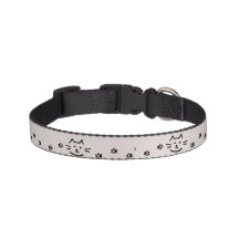 Silver & Black small pet collar