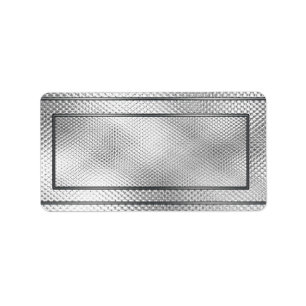 Silver Blank Address Labels