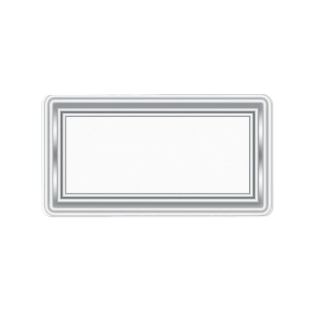 Silver Blank Address Labels (Front)