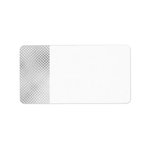 Silver Bling Blank Address Labels