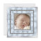 Silver Blue Baby Boy Photo Christening Baptism