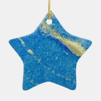 Silver blue fused glass ceramic tree decoration
