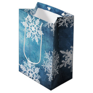 Silver & Blue Medium Gift Bag