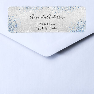 Silver blue return address