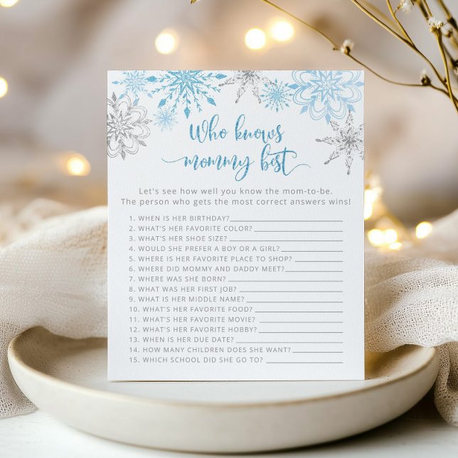 Silver blue snowlakes Who knows mummy best game (Creator Uploaded)