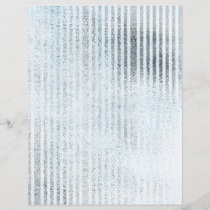Silver & Blue Striped Shabby Scrapbook Paper