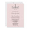 Silver & Blush Chandelier Invitation