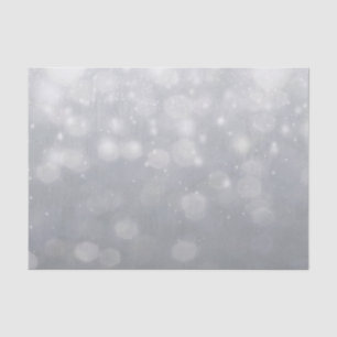 Silver Bokeh Lights Tissue Paper