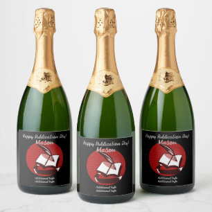 Silver Book And Quill Sparkling Wine Label
