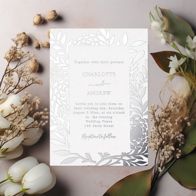 Silver botanical luxury wedding (Creator Uploaded)