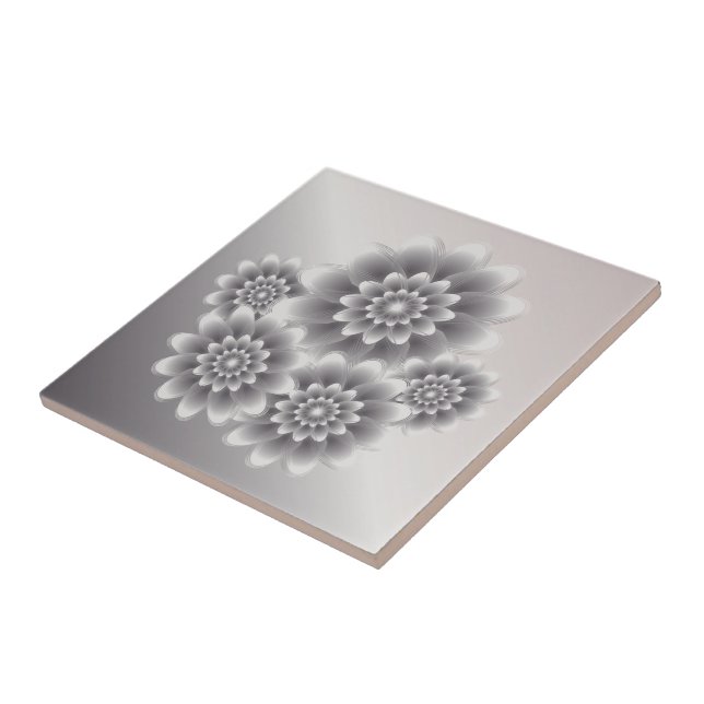 Silver bouquet tile (Side)