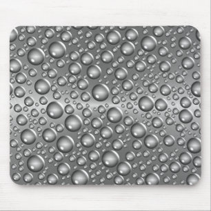 silver brushed balls mouse mat