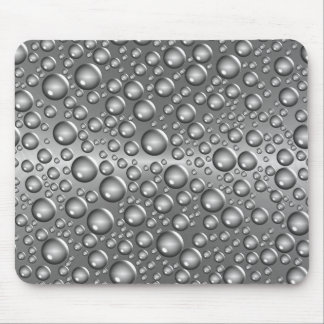 silver brushed balls mouse mat