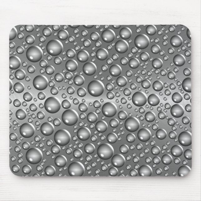 silver brushed balls mouse mat (Front)