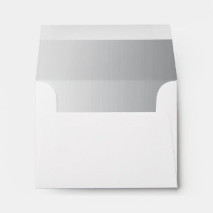 Silver Brushed Metal Custom Envelope