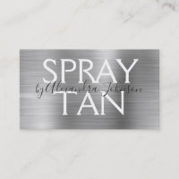 Silver Brushed Metal Spray Tan