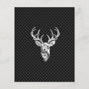 Silver Buck on Carbon Fibre Decor Flyer