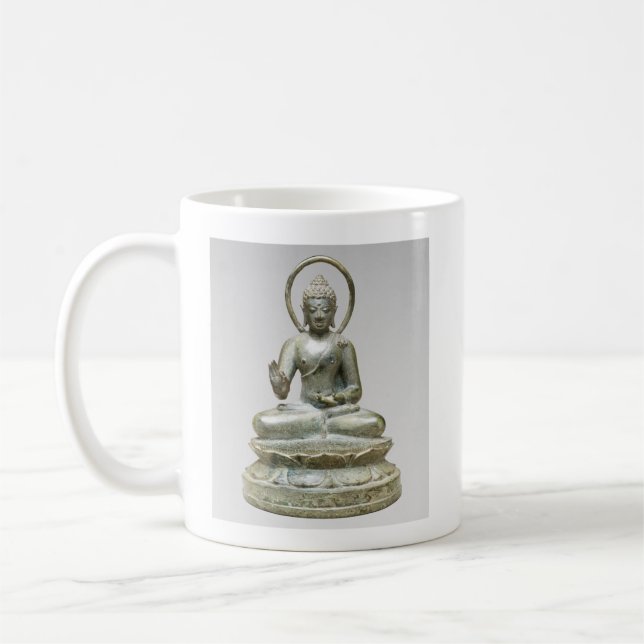 Silver Buddha Fine Art Photo Coffee Mug (Left)