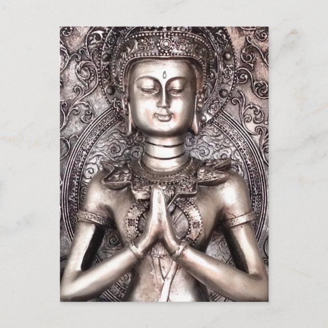 Silver Buddha Postcard (Front)
