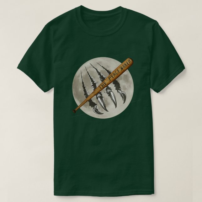 Silver Bullet Werewolf The Peace Maker Bat Hallowe T-Shirt (Design Front)