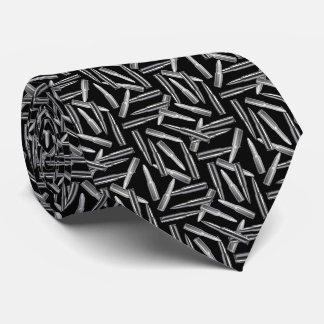Silver Bullets on Black Werewolf Hunter Halloween Tie