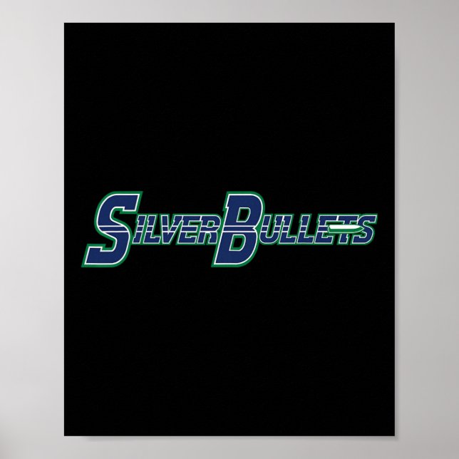 Silver Bullets Softll - Blue Logo  Poster (Front)