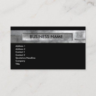 silver business 2 card