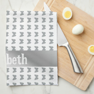 silver butterfly kittchen tea towel