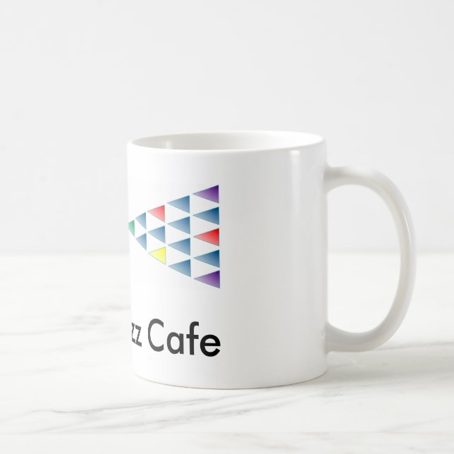 Silver Buzz Cafe Coffee Mug - White (Right)