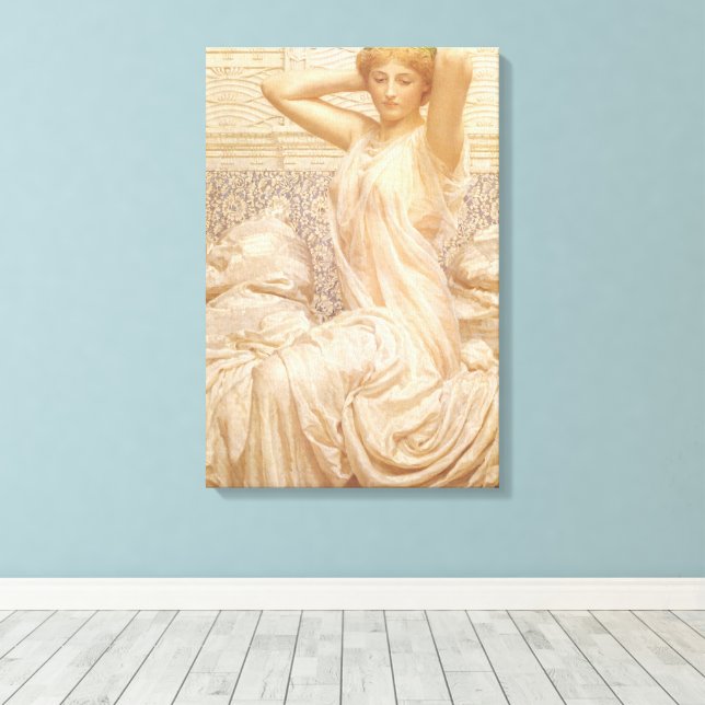 Silver by Albert Joseph Moore, Victorian Fine Art Canvas Print (Insitu(Wood Floor))
