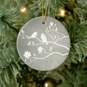 Silver Candelabra - Ceramic Tree Decoration