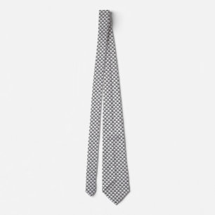 Silver Carbon Fibre Print Tie