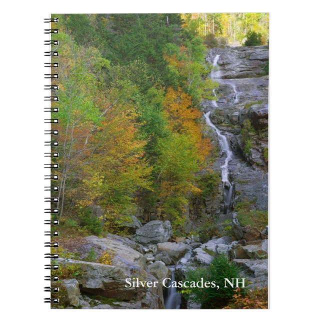 Silver Cascades, NH Spiral Notebook (Front)